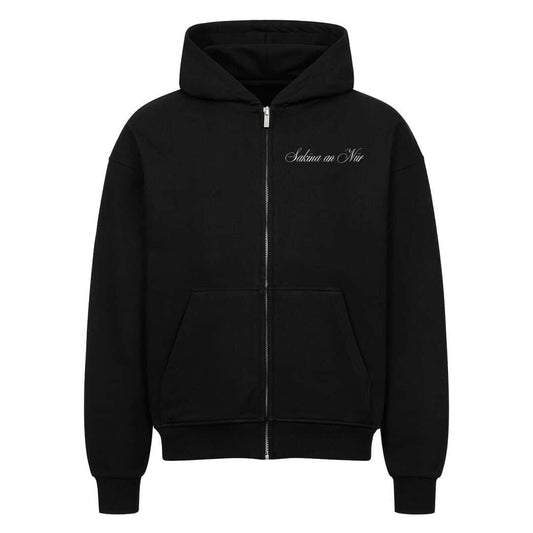 Sakīna - Oversized Zipper Hoodie Black